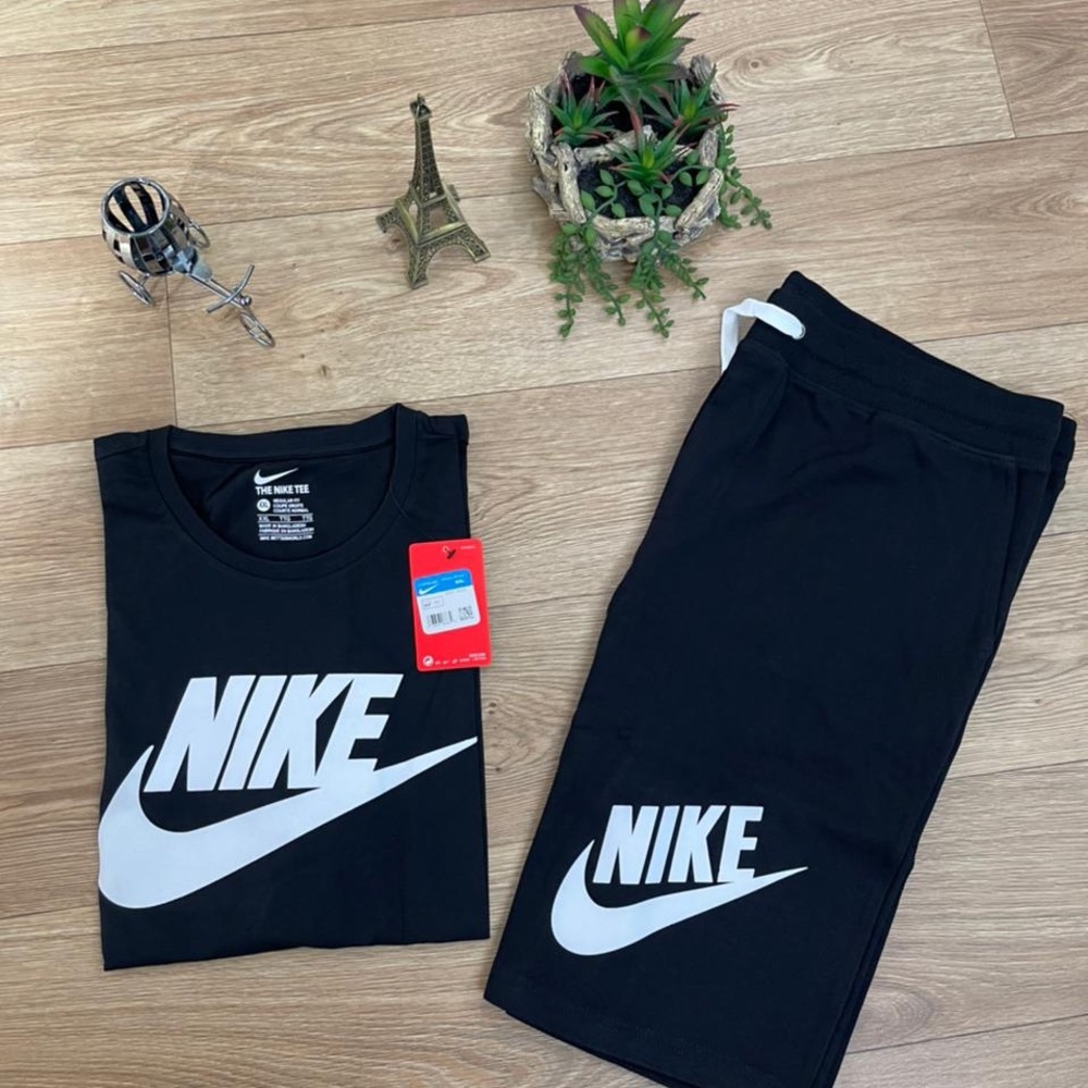 Black Unisex Nike Short Set